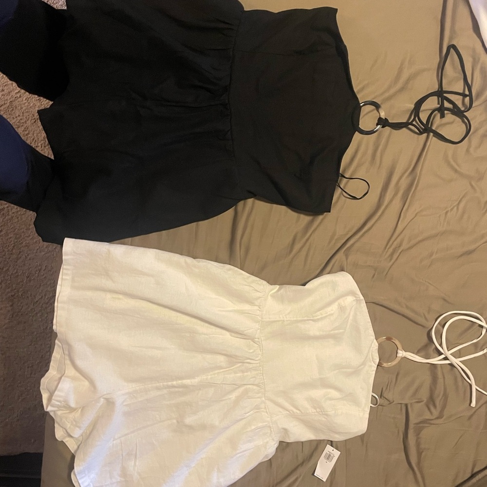 Old Navy Black and White Jumpsuits
